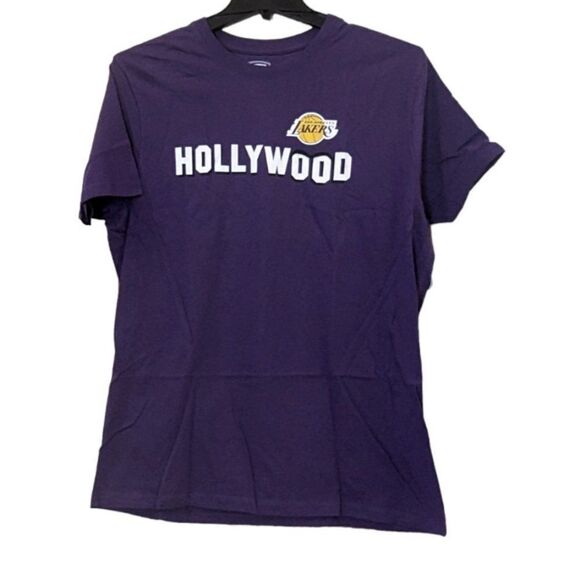 OTS Mens Size Large Purple NBA Players Anthony Davis Pullover T-Shirt Basketball - Picture 1 of 9